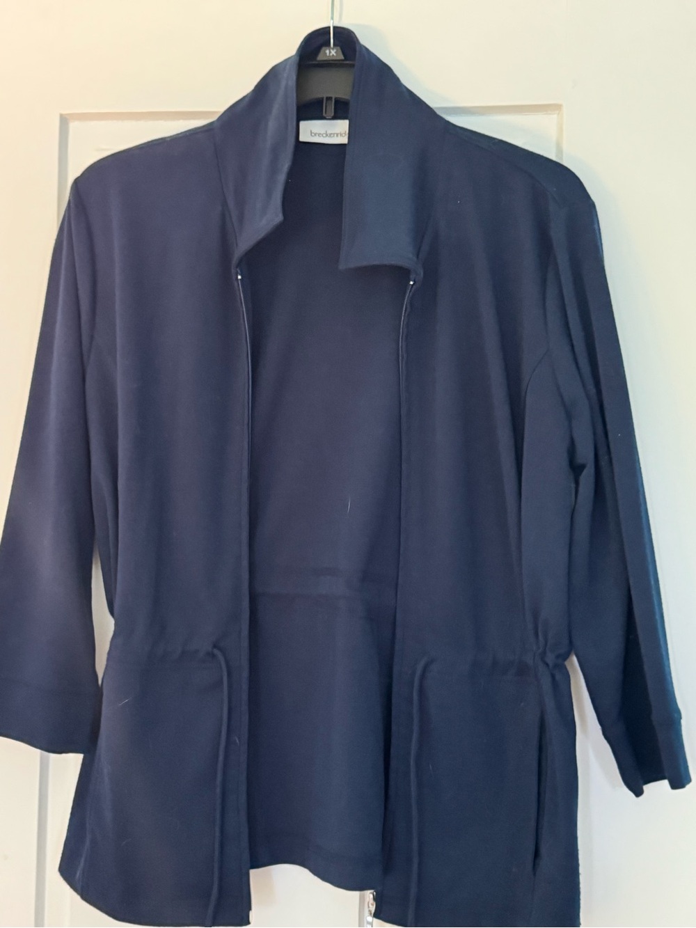 breckenridge Navy Open-Front Utility Jacket